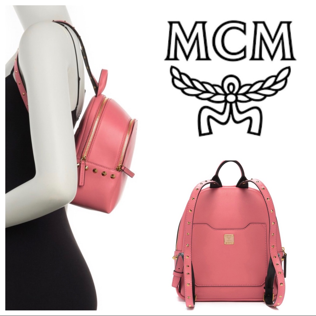 Mcm Studed Small Backpack